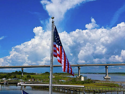 Sunrise Wall Art featuring the photograph America by Oceanic SkyView