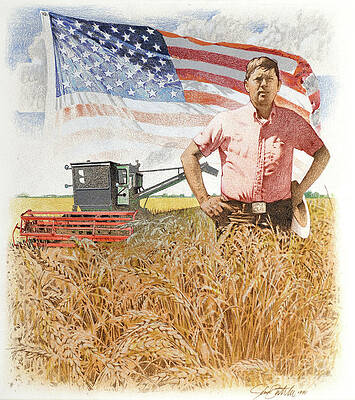 America The Beautiful - Amber Waves Of Grain Print