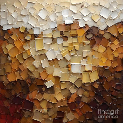 Wall Art featuring the painting Amos 9 5. The Almightys Wake. Bible Verse Christian Inspiration Scripture Wall Art by Mark Lawrence