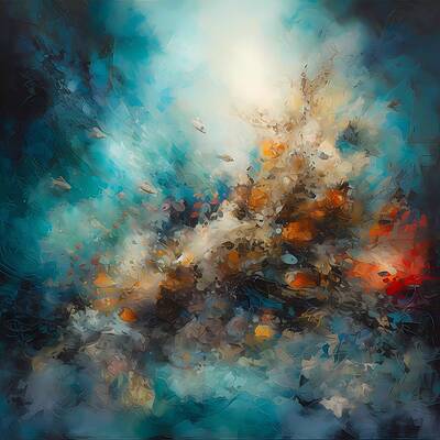 Abstract Wall Art featuring the digital art An Abstract Artwork With Textures That Suggest The Richness Of Nature No 1 by Andre Petrov