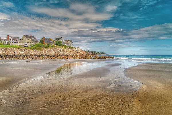 Maine Wall Art featuring the photograph An Afternoon At York Beach by Penny Polakoff