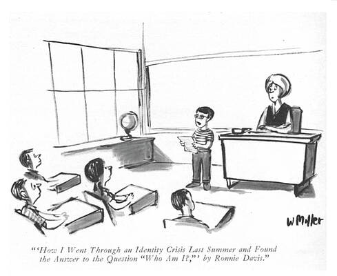 Childhood Drawing - An Identity Crisis Last Summer by Warren Miller