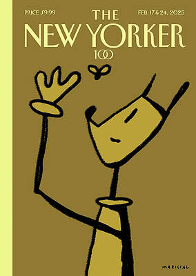 New Yorker Covers Wall Art featuring the painting An Innocent Eustace Tilley by Javier Mariscal