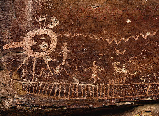 Alien Photograph - Ancient Aliens? Strange Figures In Nine Mile Canyon, Utah by Abbie Warnock