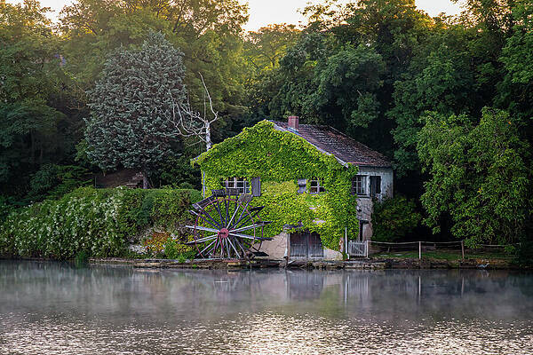 Landscape Photograph - Ancient Water Wheel by Jon Snyder