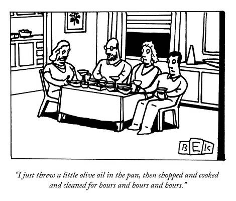 Four People Dining at Home Wall Art