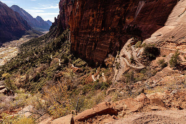 Utah Photograph - Angels Landing Trail by Craig A Walker