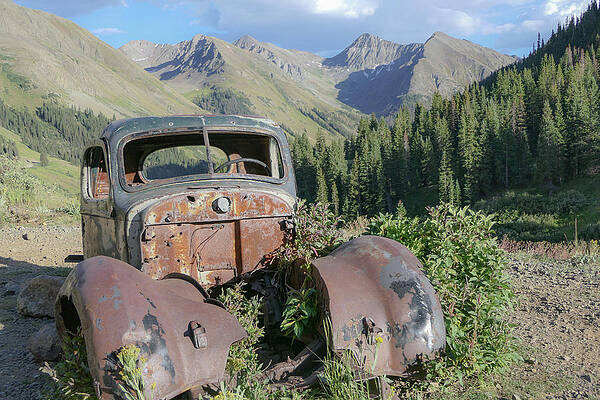 Wall Art featuring the photograph Animas Forks Auto by Sunniye Buesing