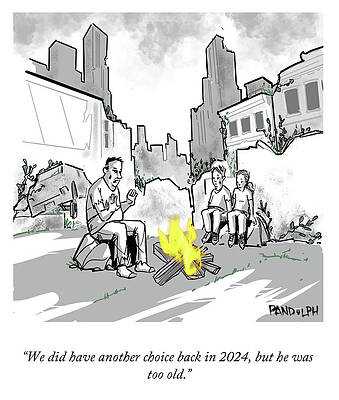 Setting Drawing - Another Choice Back In 2024 by Corey Pandolph