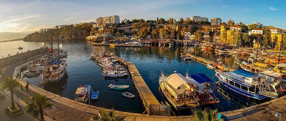 Serene Wall Art featuring the photograph Antalya Harbour In Turkey No 1 by Andre Petrov