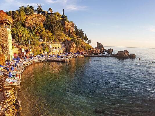 Serene Wall Art featuring the photograph Antalya Harbour In Turkey No 2 by Andre Petrov