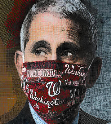 Modern Wall Art featuring the digital art Anthony Fauci, M.D by Rafael Salazar