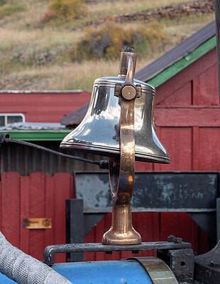 Wall Art featuring the photograph Antique Train Bell by Steve Templeton