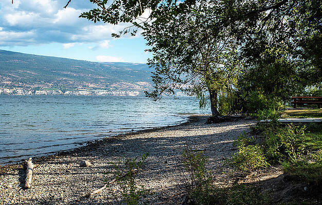 Beach Photograph - Antlers Beach On Okanagan Lake by Tom Cochran