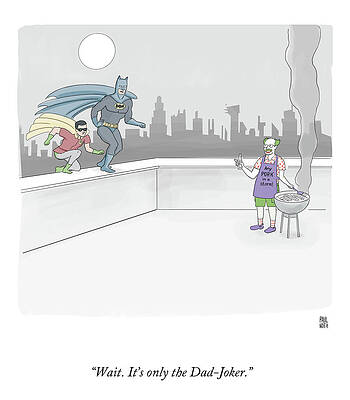 Batman Wall Art featuring the drawing Any Pork In A Storm by Paul Noth