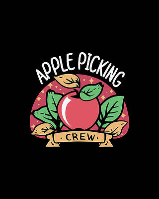 Tree Wall Art featuring the digital art Apple Picking Crew by Flippin Sweet Gear
