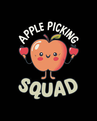 Harvest Wall Art featuring the digital art Apple Picking Squad by Flippin Sweet Gear