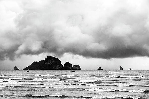 Stormy Seas at Dramatic Skyline Wall Art