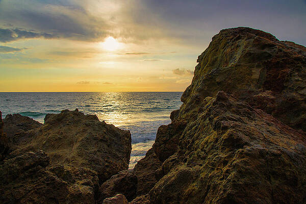 Wall Art featuring the photograph Approaching Sunset At Point Dume by Matthew DeGrushe