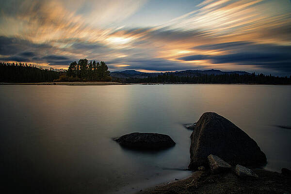Wall Art featuring the photograph Approaching Storm.  Long Exposure From Antelope Lake In Plumas County CA by Mike Lee