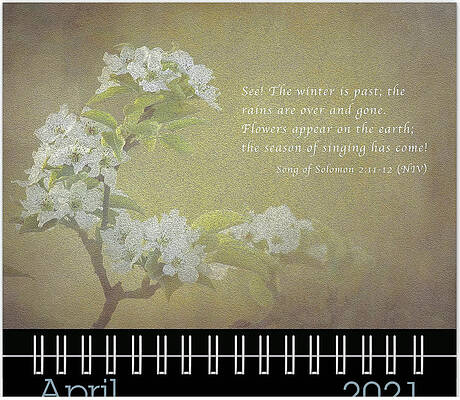 Inspirational Photograph - April 2021 Inspirational Calendar Preview by Joni Eskridge