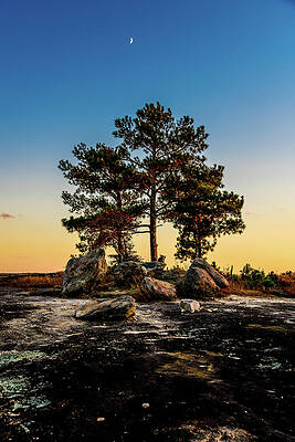 Vibrant Photograph - Arabia Mountain After Sunset by Anthony Hightower