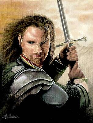 Heroic Warrior with Sword Wall Art