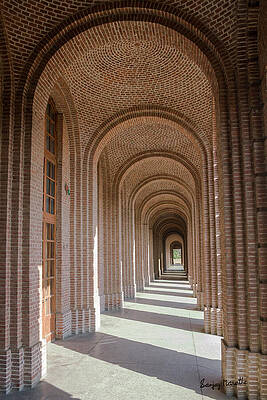 Wall Art featuring the photograph Arched Corridor-1, Dehradun by Sanjay Marathe