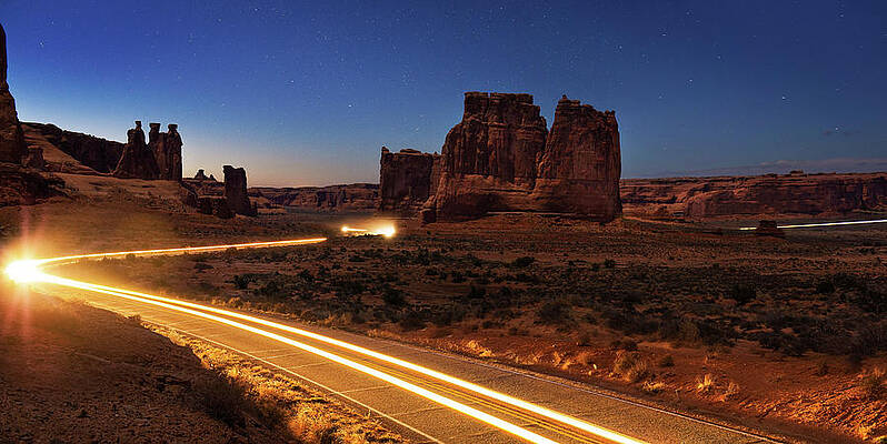 Wall Art featuring the photograph Arches Evening Exit by Owen Weber