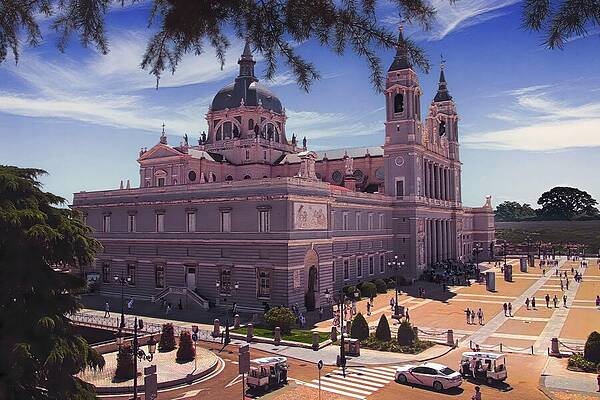 Sky Wall Art featuring the photograph Architecture Photography, Cathedral Beside King's Palace by Nature Oil Painting