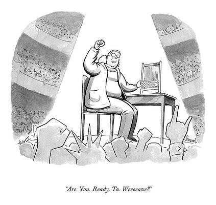 Crowd Drawing - Are You Ready To Weave? by Benjamin Schwartz