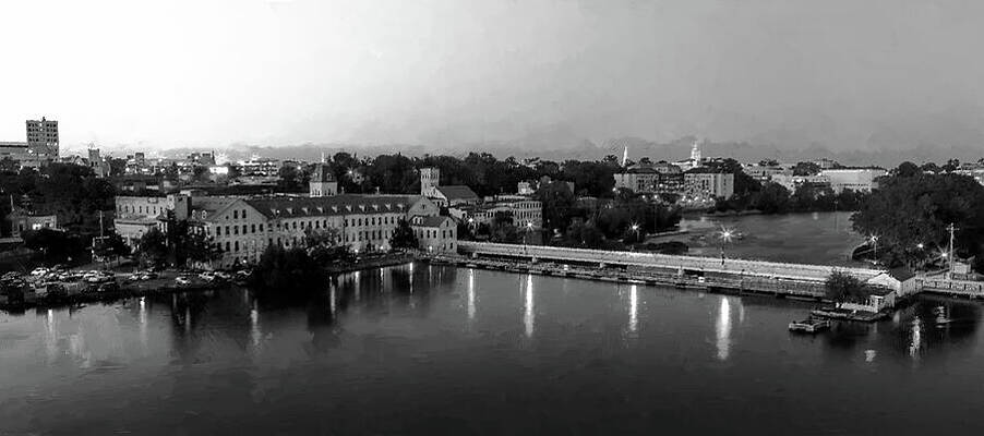 Digital Art - Ariel View Of Appleton, Wisconsin by Gradify Creations