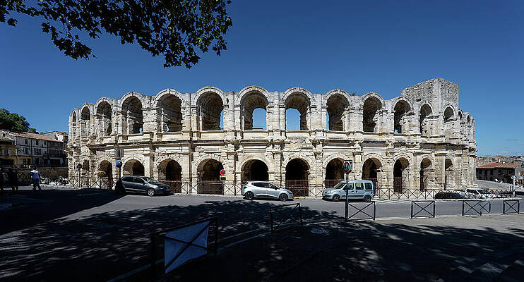 Arles Amphitheatre Under Blue Skies Wall Art