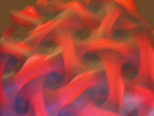 Red Digital Art - Thought Process by T Oliver