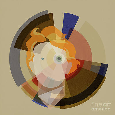 Wall Art featuring the digital art Art Deco Spaceboy by BFA Prints