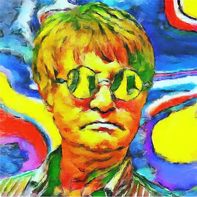 Wall Art featuring the painting Artist Self Portrait by Gary Arnold
