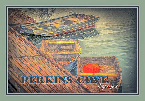 Boats at Perkins Cove Digital Art