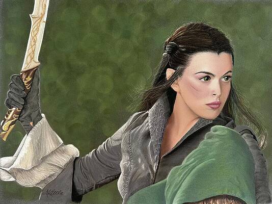 Determined Warrior with Sword Wall Art