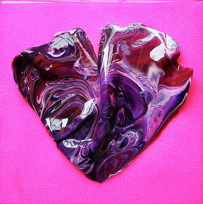 Textured Wall Art featuring the painting At Heart by Madeleine Arnett