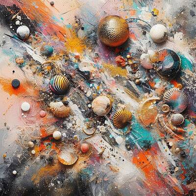 Intricate Digital Art - At The Beach 4 by Colin Hardman
