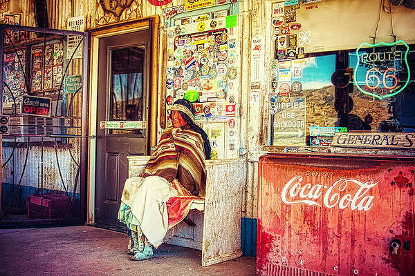 Wall Art featuring the photograph At The Hackberry General Store by Tatiana Travelways