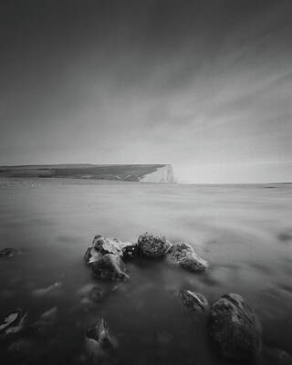 Horizon Photograph - At The River Mouth by Will Gudgeon