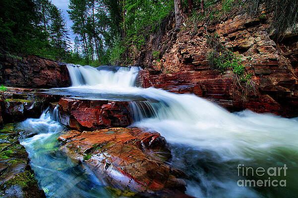Wall Art featuring the photograph At The Waterfall by Thomas Nay