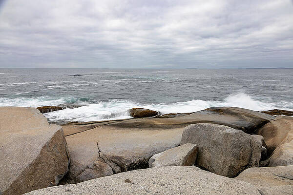 Rocky Ocean Shoreline Photograph