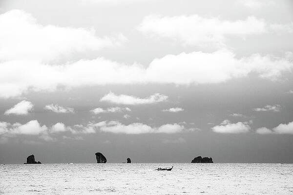 Tranquil Seascape with Distant Islands Wall Art