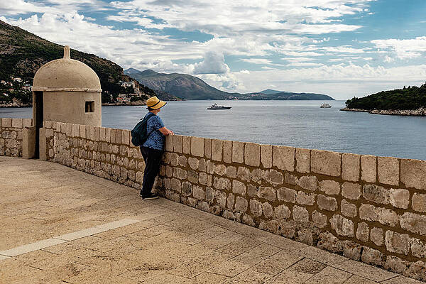 Cloud Photograph - Atop The City Wall by Craig A Walker