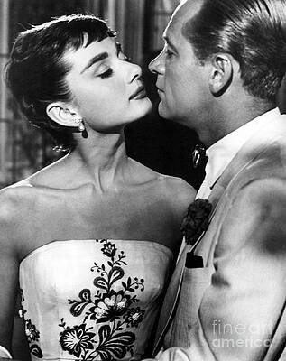 Audrey Hepburn Digital Art - Audrey Hepburn And William Holden - Lot #5 by Antonios Valamontes