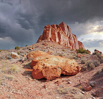 Nature Photograph - August 2023 Stormclouds Over Capital Reef by Alain Zarinelli