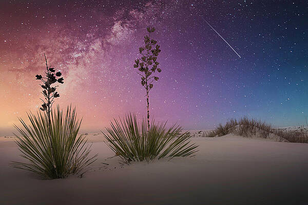 Serene Photograph - August 2025 White Sands Galactic Center by Alain Zarinelli