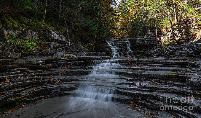 Tranquil Forest Waterfall Photograph